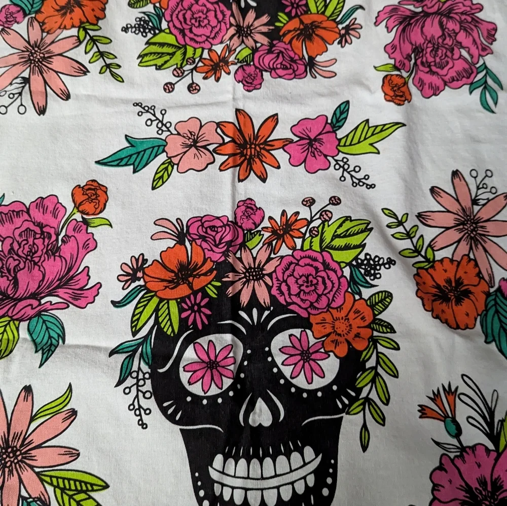 Paper Source Day of the dead tea towel